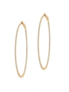 Djula Women's Graphique 18k Yellow Gold & Diamond Large Hoop Earrings In Yelllow Gold