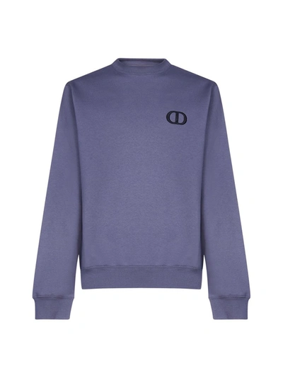 Dior Cd Cotton Sweatshirt In Purple