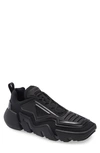 Prada The Techno Stretch Sneaker In Black