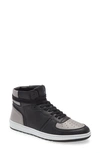 Collegium Pillar Destroyer High Top Sneaker In Black/ Asphalt