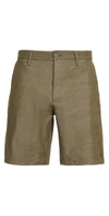 Rvca Back In Hybrid Shorts In Olive