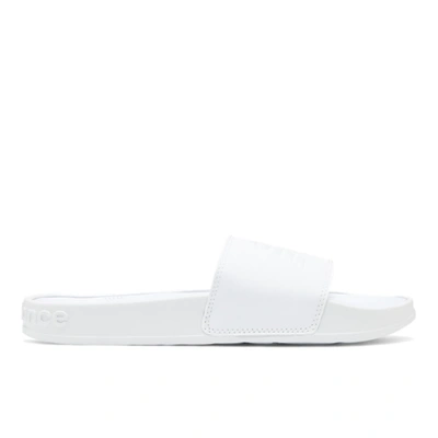 New Balance 200 Slide Sandal In White/white