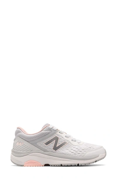 New Balance 847v4 Walking Sneaker In Grey/pink
