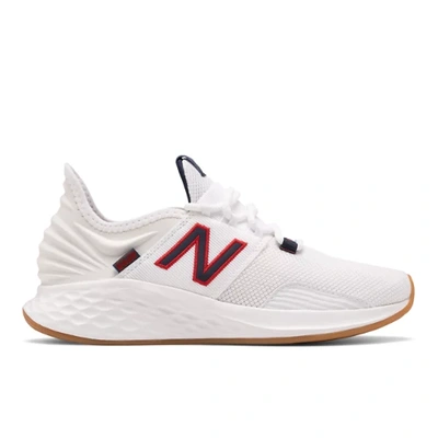 New Balance Women's Fresh Foam Roav In White/blue