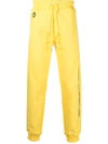 Helmut Lang Logo-print Drawstring Track Pants In Laser Yellow