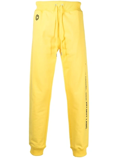 Helmut Lang Logo-print Drawstring Track Pants In Yellow