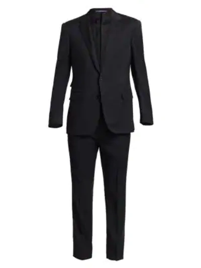 Ralph Lauren Anthony Wool Serge Two-piece Suit In Black