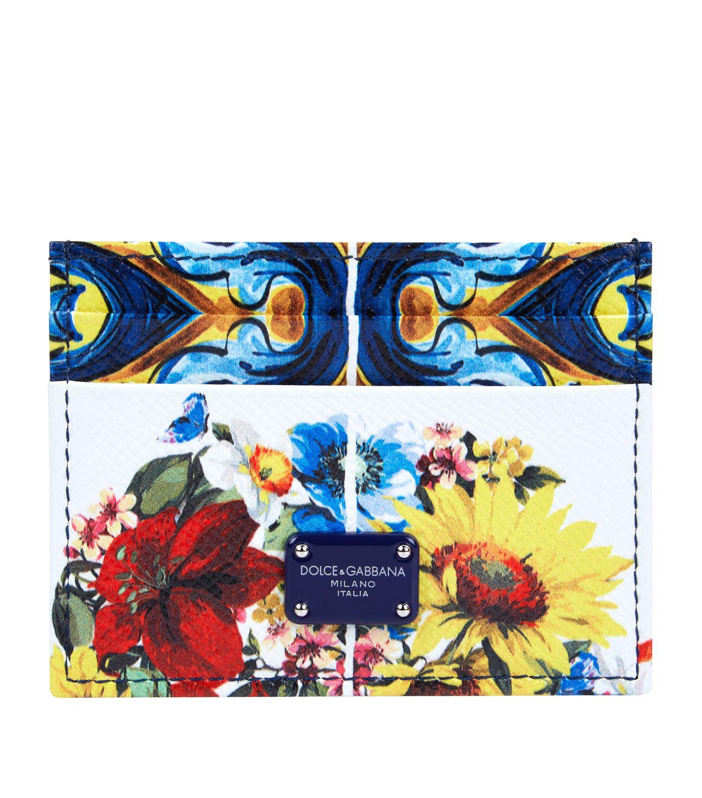 Dolce & Gabbana Printed Dauphine Card Holder In Multi | ModeSens