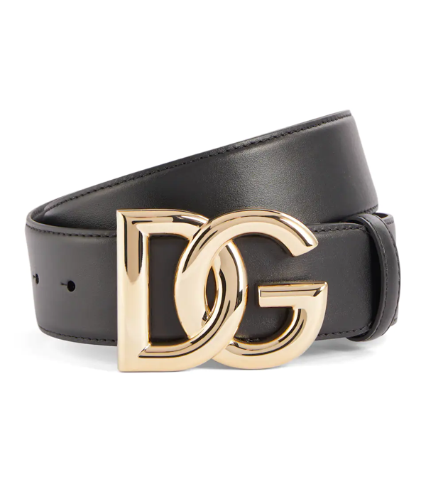 Produktion Manga muskel Dolce & Gabbana Dg Logo Buckle Leather Belt In Nero | ModeSens