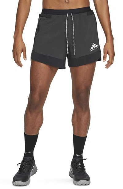 Nike Dri-fit Flex Stride Trail Running Shorts In Black