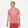 Nike Men's Dri-fit Rise 365 Short-sleeve Running Top In University Red/heather/reflective Silver