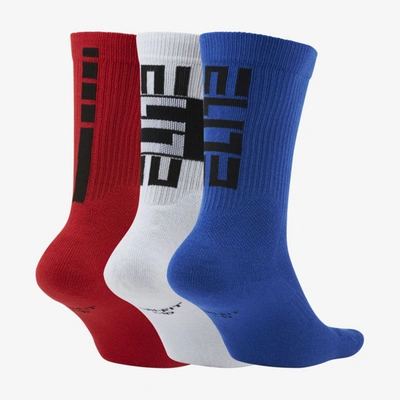 Nike Elite Kids' Basketball Crew Socks In Multi-color