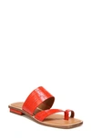Sarto By Franco Sarto Ediana Slide Sandal In Coral Leather