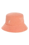 Kangol Bermuda Bucket Hat In Peach Pink