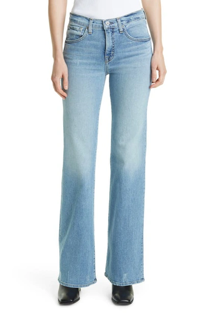 Nili Lotan Celia Bootcut Jeans In Light Blue Wash