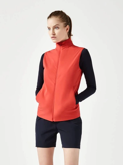 Aeance Women's Padded Vest - Archive Offer In Coral