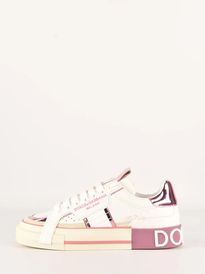 Dolce & Gabbana Custom 2.zero Sneaker In Pink
