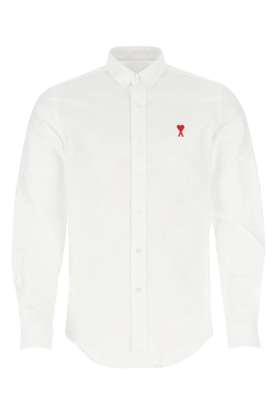 Ami Alexandre Mattiussi Button-down Shirt In Bianco