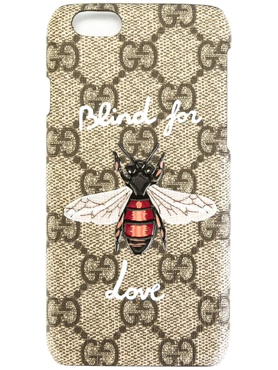 Gucci Blind For Love Iphone 6/6s Case In Nero