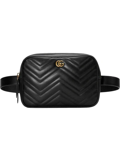 Gucci Gg Marmont Matelassé Belt Bag In Nero