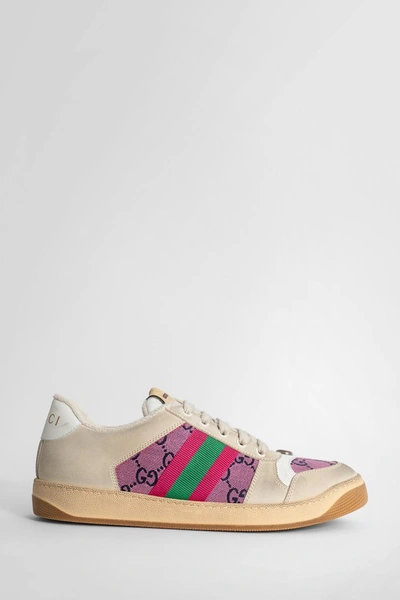 Gucci Sneaker Pink In Bianco