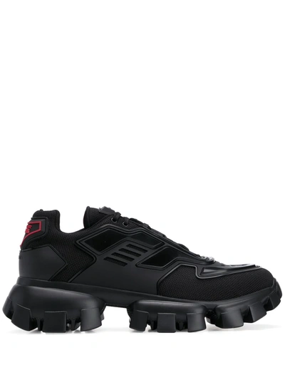 Prada Cloudbust Thunder Sneakers In Nero+nero