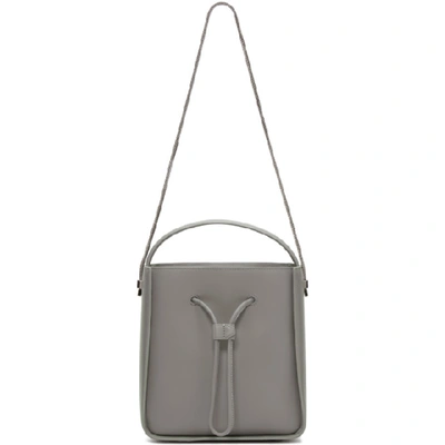 3.1 Phillip Lim / フィリップ リム 'soleil' Small Leather Drawstring Bucket Bag In Grey