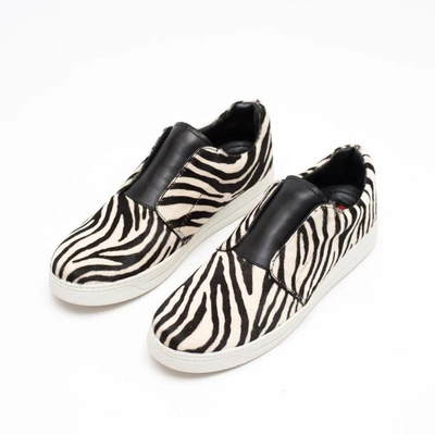 Prada Zebra-print Sneakers In Nero | ModeSens