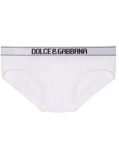 Dolce & Gabbana Dolce&gabbana Logo-waistband Briefs In Pink