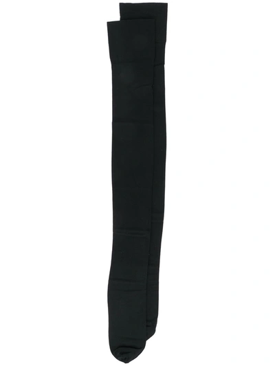 Wolford Velvet Over-the-knee Tights In Black