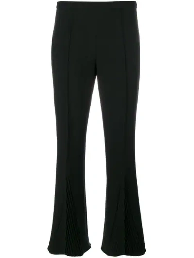 Marco De Vincenzo Pleated Detail Cropped Trousers In Black