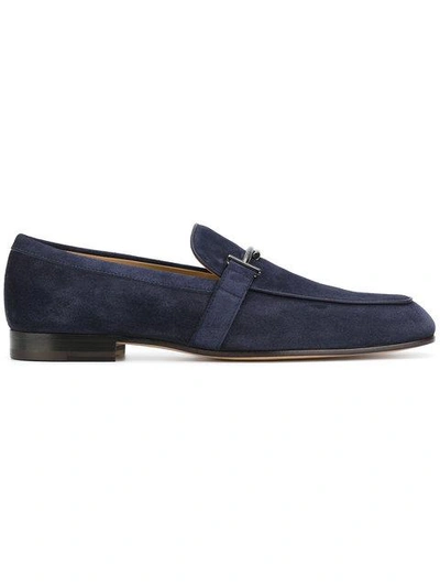 Tod's Double T Loafers In Blue