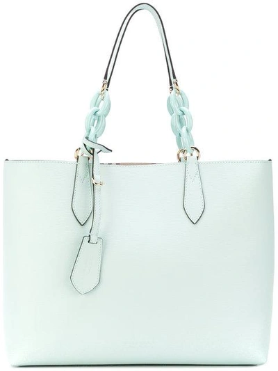 Burberry Medium Reversible Tote In Pale Opal|verde