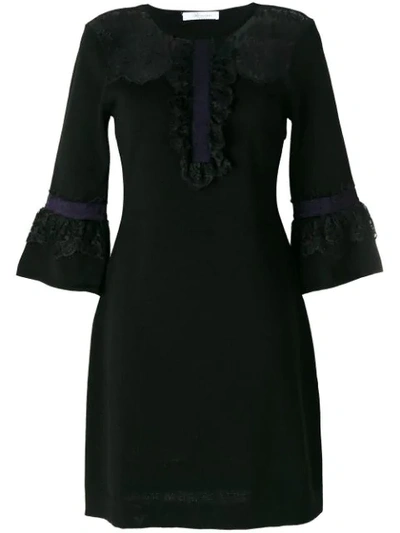 Blumarine Lace Panel Dress - Black