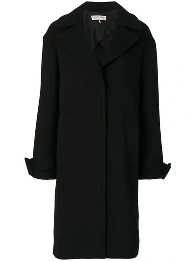 Emilio Pucci Wool Blend Belted Coat In Nero