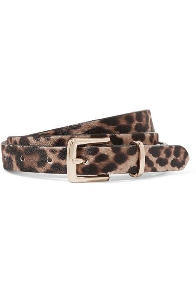 J.crew Leopard-print Calf Hair Belt | ModeSens