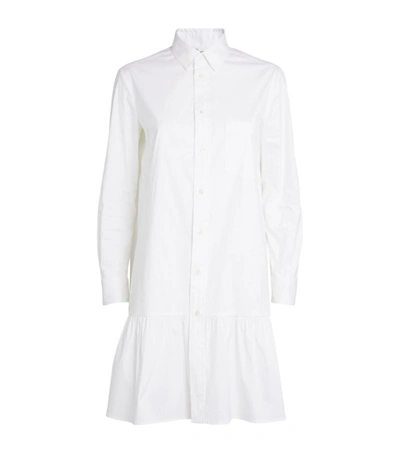 Red Valentino Bow-detailed Shirt Dress In White