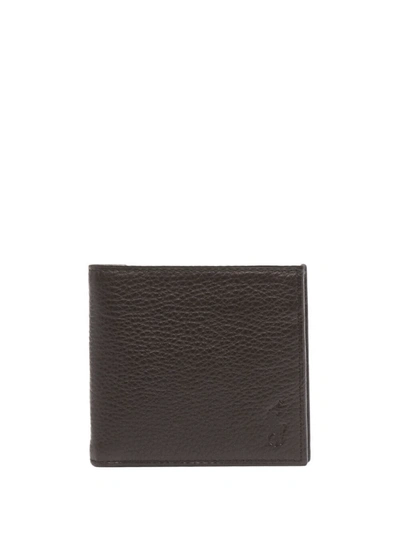 Polo Ralph Lauren Logo-debossed Bi-fold Wallet In Schwarz
