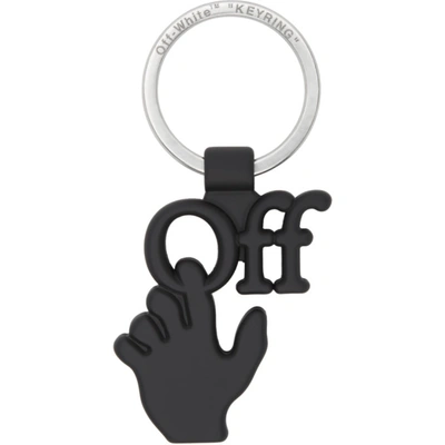 Off-white Black Hand 'off' Keychain In Black No Color