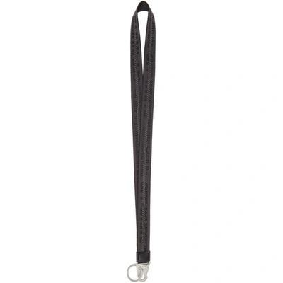 Off-white Black Classic Industrial Necklace Keychain In Black Black