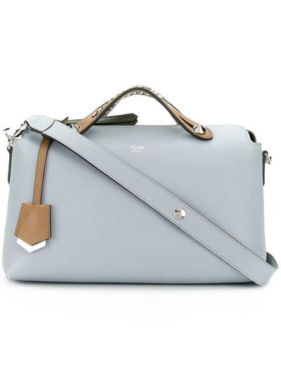 Fendi Small By The Way Leather Shoulder Bag - Blue In Blue Powder