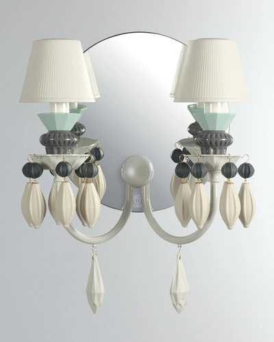Lladrò Belle De Nuit 2-light Wall Sconce, Black
