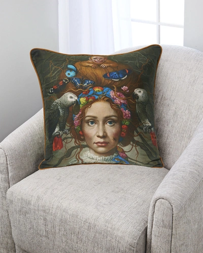Yana Movchan Ties Of Life Silk Pillow