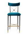 Jonathan Adler Rider Counter Stool, Blue