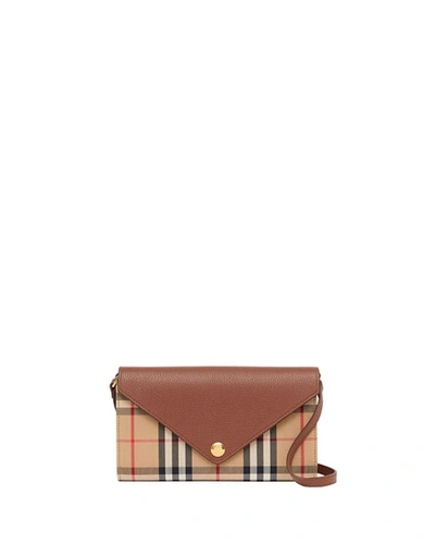 Burberry hannah vintage check best sale crossbody bag