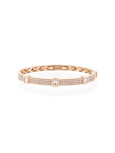 Shay Baguette Diamond Band Bracelet - Metallic