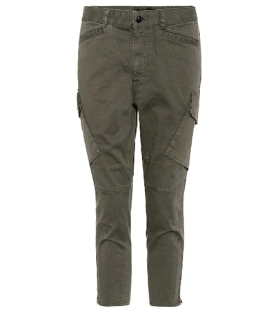 J Brand Margho Mid-rise Cargo Jeans In Green