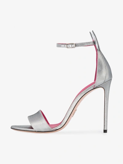 Oscar Tiye Minnie Lamé Sandals In Metallic