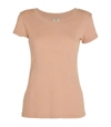 L Agence Cory Scoop Neck T-shirt In Petal
