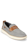 Cole Haan Men's Cloudfeel Weekender 2.0 Leather Penny Loafers In Gray